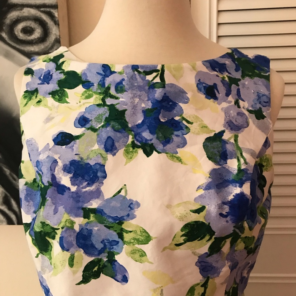 Lauren Ralph Lauren Blue Floral Party Dress